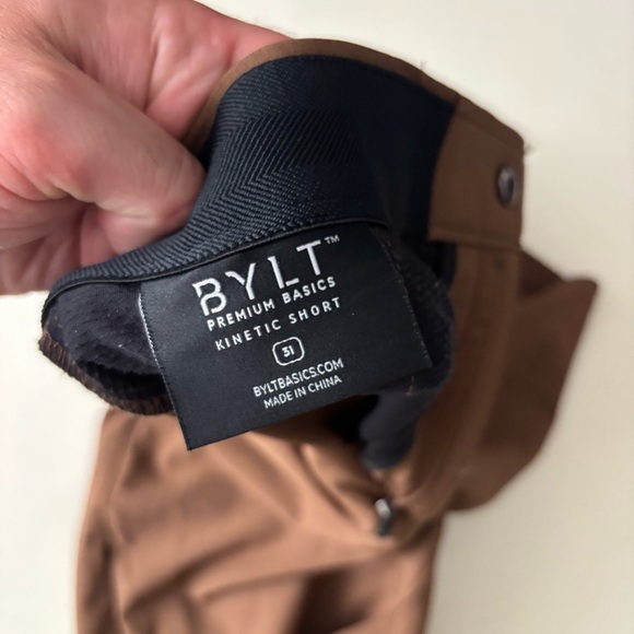 BYLT Basics 9” Kinetic Short Men’s Size 31 Brown Performance Fabric - Picture 6 of 11